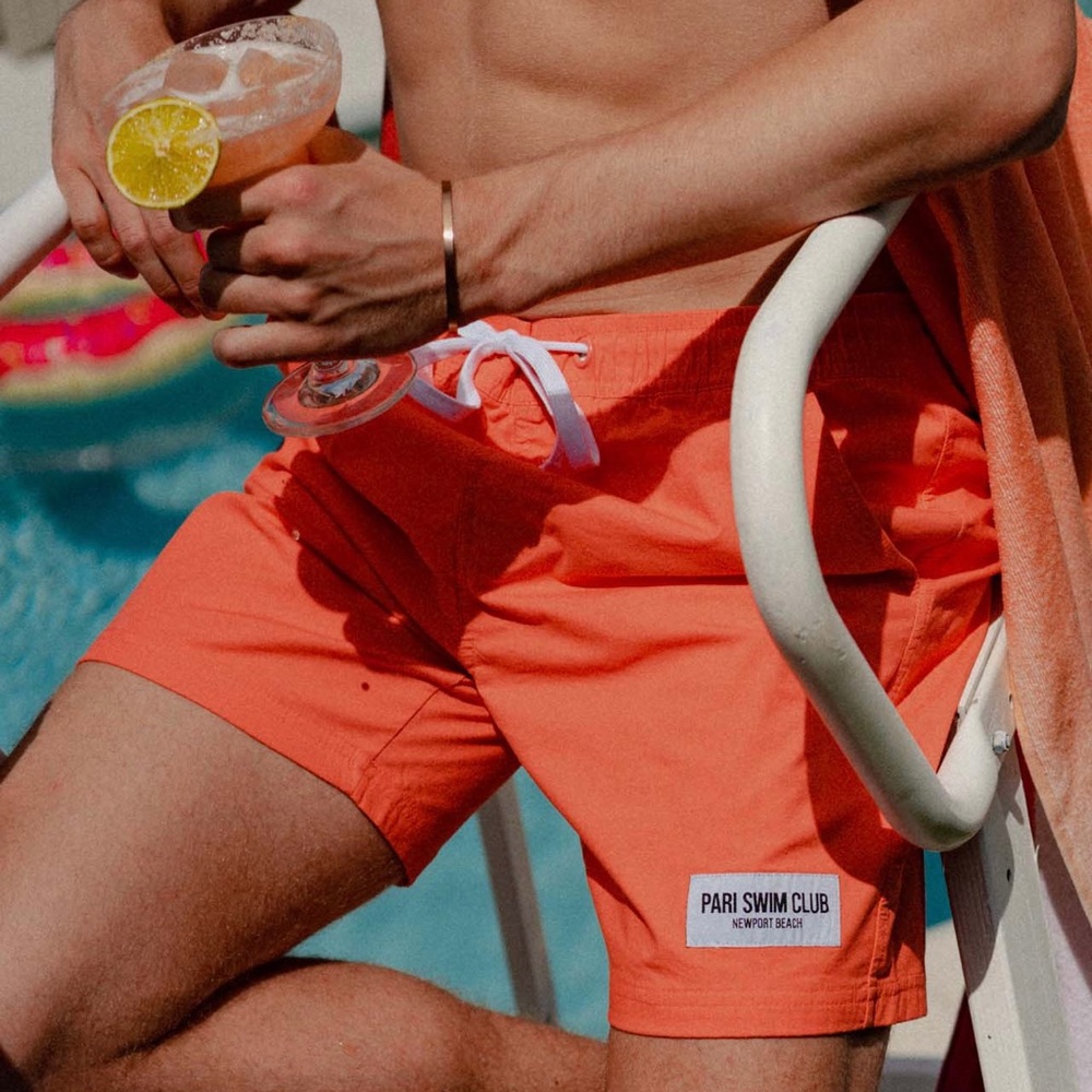 CORAL SWIM CLUB SHORTS